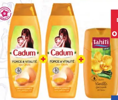 2 shampoings Cadum 380ml