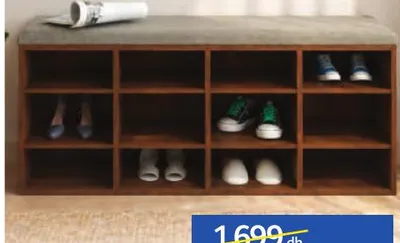 Meuble à chaussures avec assise