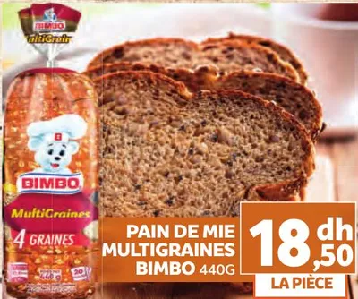 PAIN DE MIE MULTIGRAINES BIMBO 440G