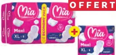 Serviettes hygiéniques Mia maxi value pack