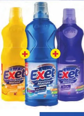 3 nettoyants sol Exet 1l