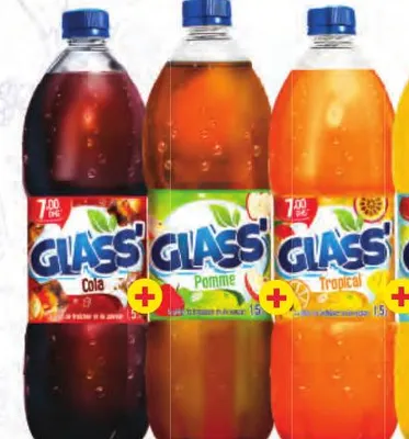 4 boissons gazeuses Glass 1,5L