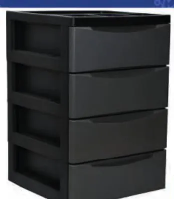 Meuble de rangement 4 tiroirs Lisa petit modèle