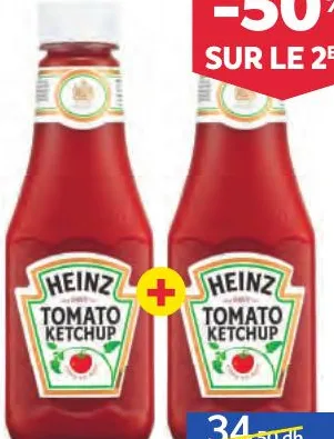 2 sauces ketchup Heinz 342g
