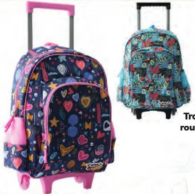 Trolley kids avec roues lumineuses