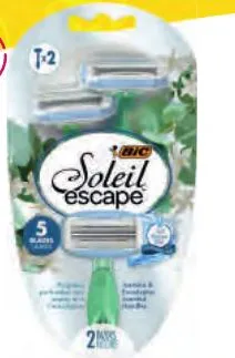 2 rasoirs jetables 5 lames Bic Soleil Escape