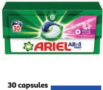 30 capsules de lessive Ariel