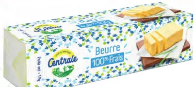 Beurre doux 82% de matières grasses Centrale 1kg