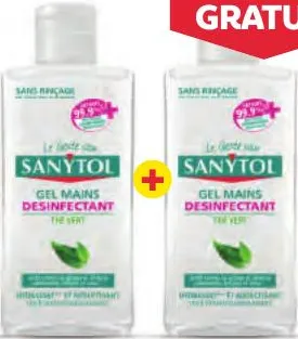 2 gels mains Sanytol 75ml