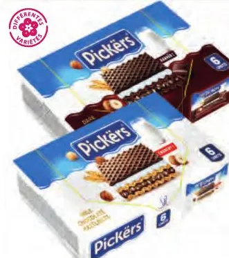 6 gaufrettes Pickërs 25g