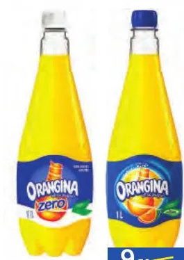 Boisson gazeuse Orangina/zero 1L