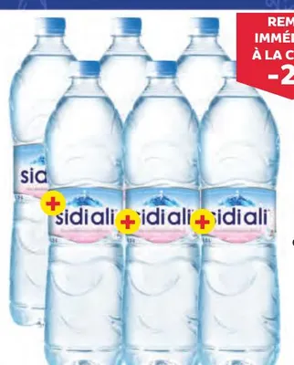 6 bouteilles d'eau minérale Sidi Ali 1,5l