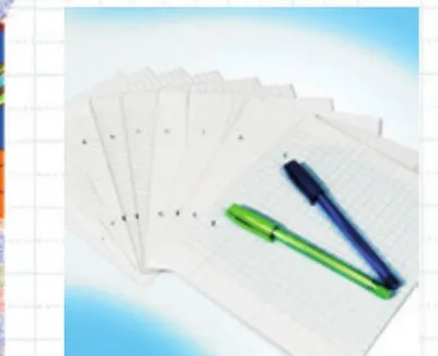 Feuilles doubles blanches 80 pages 17x22cm