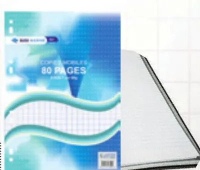 Feuilles simples blanches 60g 80 pages 21x29,7cm
