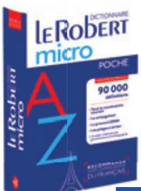Dictionnaire Le Robert micro poche