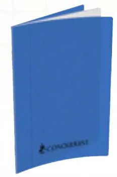 Cahier piqué 70g 192 pages 17x22cm polypro