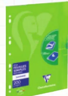Feuilles simples blanches 200 pages A4