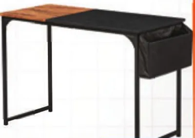 Bureau bois et acier 110x50x75cm