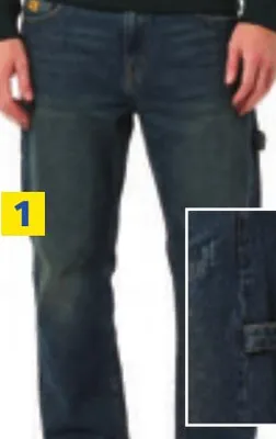 Pantalon jeans avec billet marteau