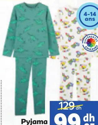 Pyjama manches longues jersey