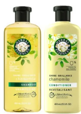 LOT Shampoing Herbal Essence 400ml + Demeleur 400ml