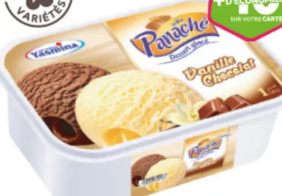 Glace Panaché vanille/choco 1L