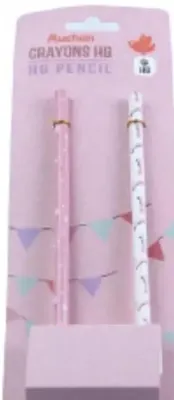 Crayon graphite Auchan Hb avec gomme x2