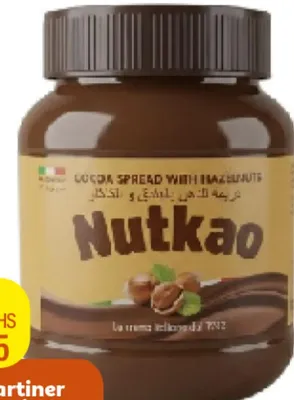 Pâte à tartiner Nutkao noisettes cacao 400g