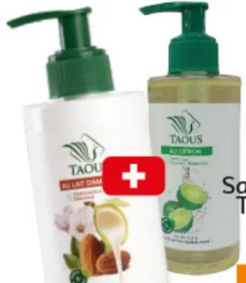 LOT Savon liquide Taous 470ml + Citron 250ml