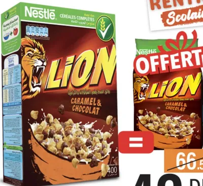 LOT Céréales Lion 400g = 200g