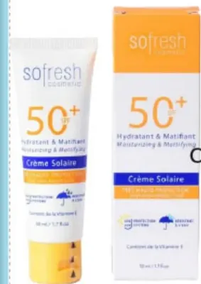 Crème Solaire Sofresh 50ml SPF 50+