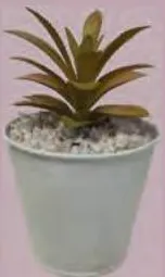 PLANTE ARTIFICIELLE AVEC POT EN FER