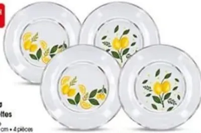 Set de 4 assiettes - مجموعة 4 صحون