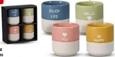 Set de 4 tasses - مجموعة 4 أكواب
