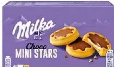 Biscuit fourré au chocolat MINI STARS MILKA