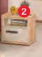 2. TABLE DE CHEVET 1 TIROIR + 1 NICHE - SIRMIONE