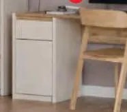 OAK SQUERE 4. BUREAU 1 PORTE + 1 TIROIR
