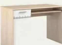 Bureau 1 tiroir + tablette coulissante Charly