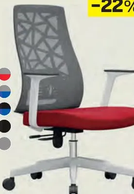 Fauteuil sénateur en mesh & tissu
