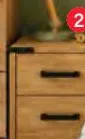 LARA 2. Table de chevet 1 tiroir + 1 niche