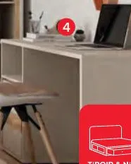 WEXLIN 4. BUREAU 1 PORTE + 1 NICHE