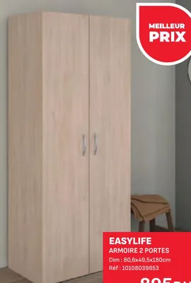EASYLIFE ARMOIRE 2 PORTES