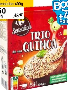 Mélange 3 quinoa Carrefour Sensation 400g