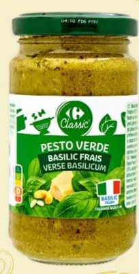 Sauce pesto vert Carrefour Classic 190g