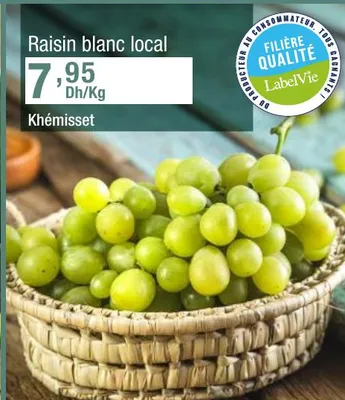 Raisin blanc local