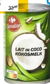 Lait de coco Carrefour 400ml