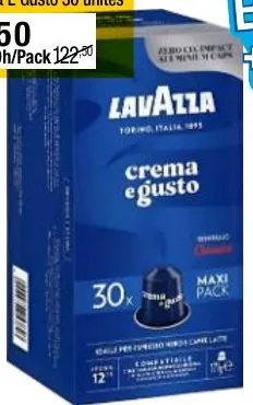 Pack de café en capsules Lavazza Crema E Gusto 30 unités