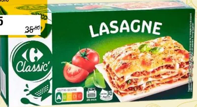 Lasagne Carrefour Classic' 500g