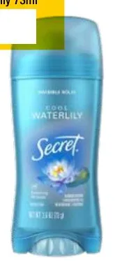 Déodorant stick femme Secret Cool Waterlily 73ml