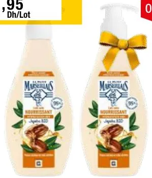 Lot de 2 soins nourrissants hydratation jojoba Bio Le Petit Marseillais 250ml x 2